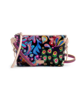 Consuela 5600 Midtown Crossbody, Sophie Black Swirly