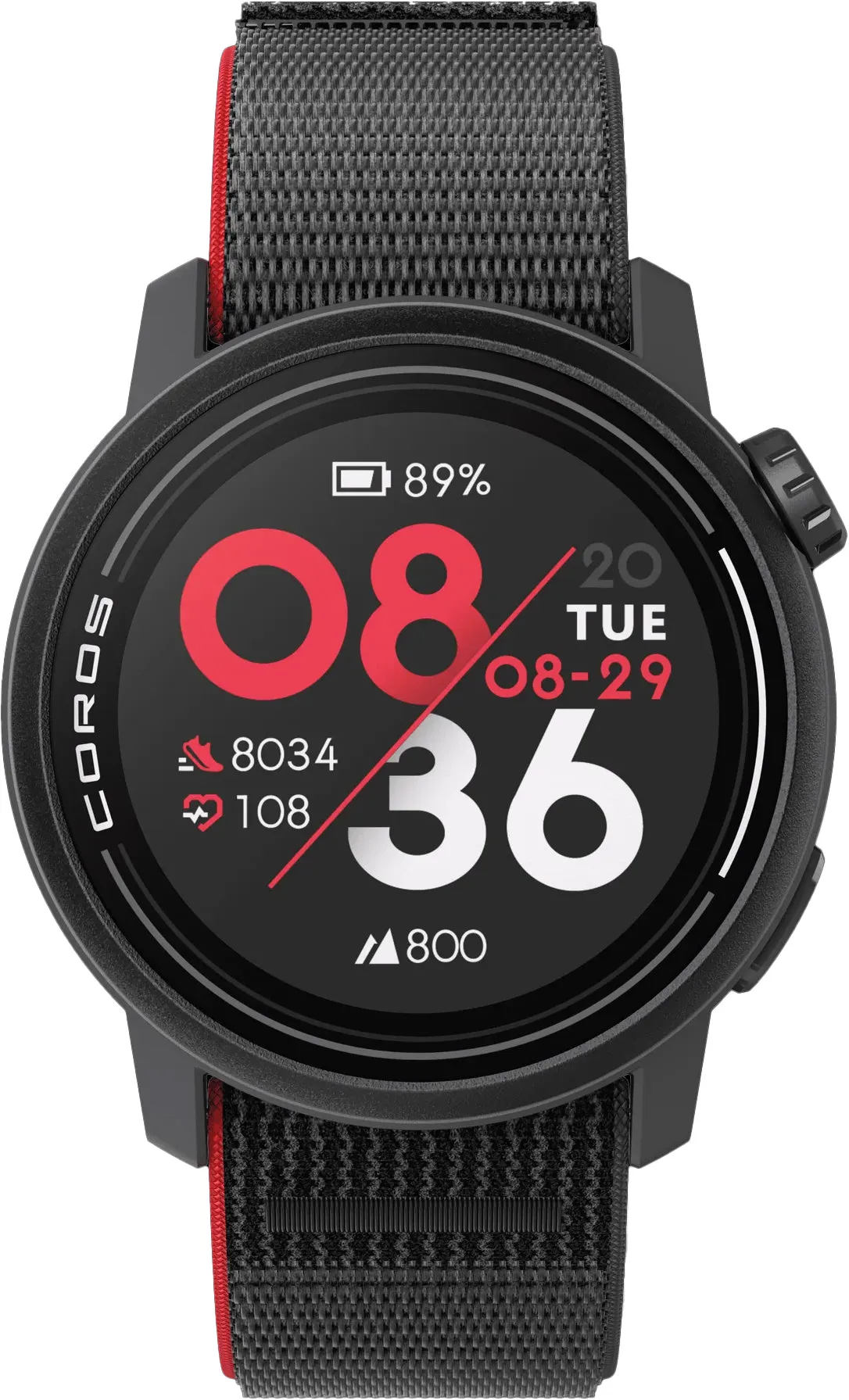 COROS PACE 3 Premium Nylon Strap GPS Watch - Ink