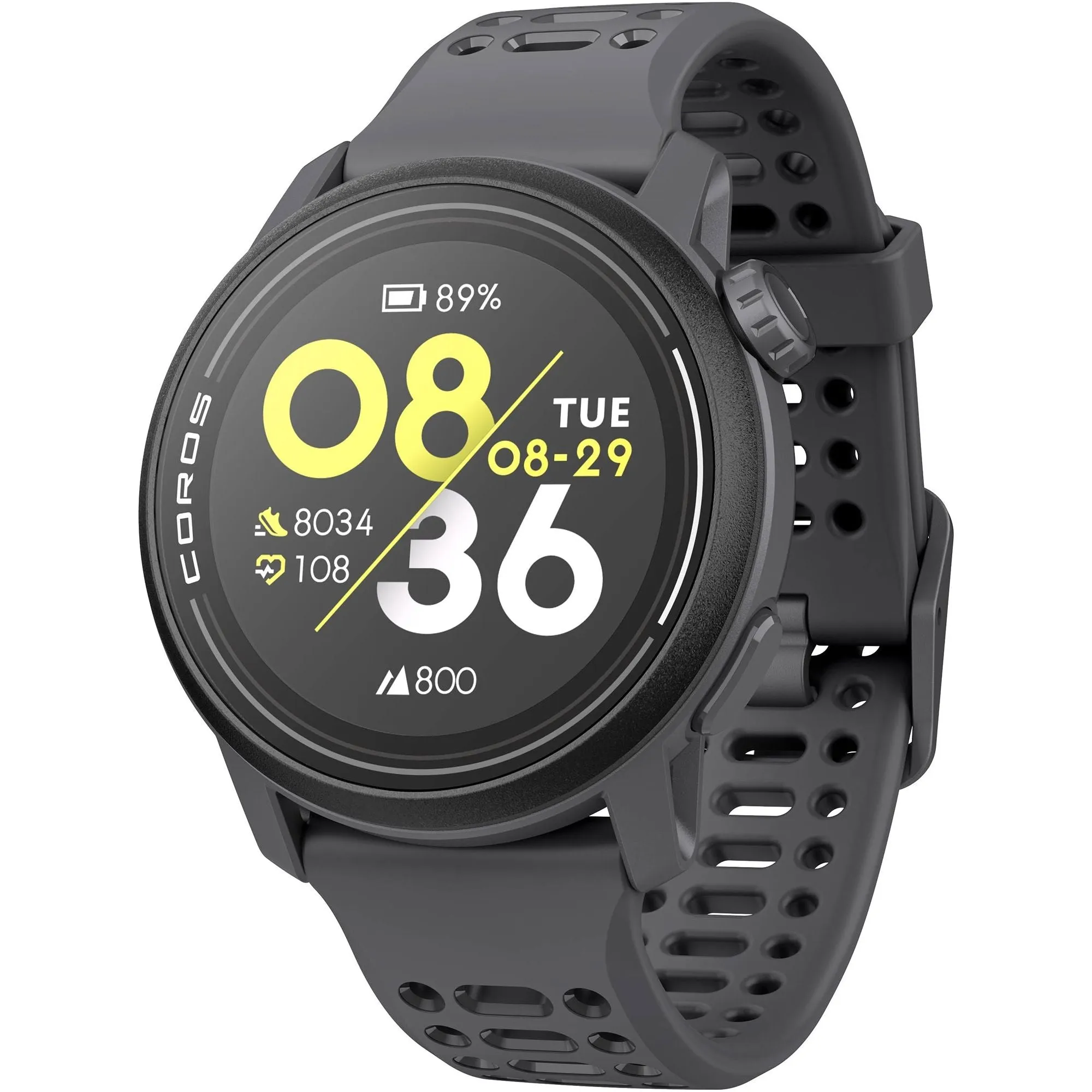 COROS PACE 3 Premium Silicone Strap GPS Watch - Black