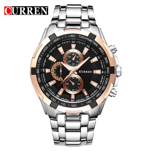 CURREN Branded waterproof men's watch