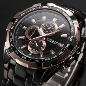 CURREN Branded waterproof men's watch