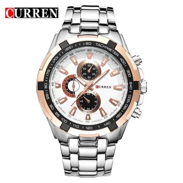 CURREN Branded waterproof men's watch