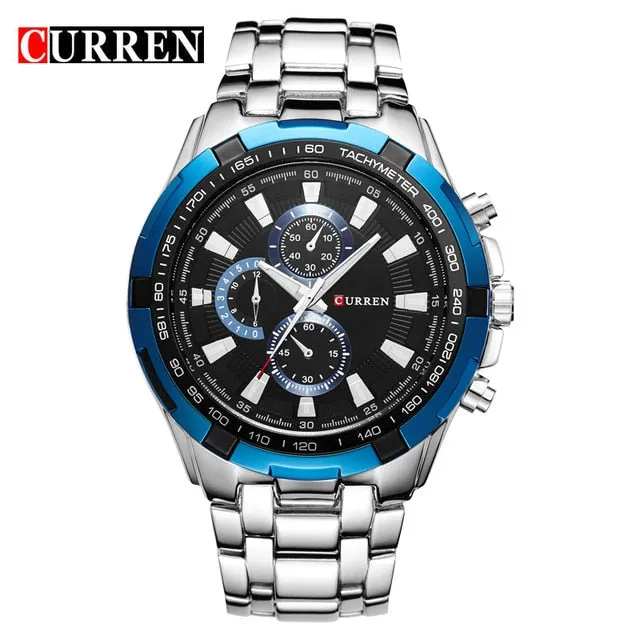 CURREN Branded waterproof men's watch