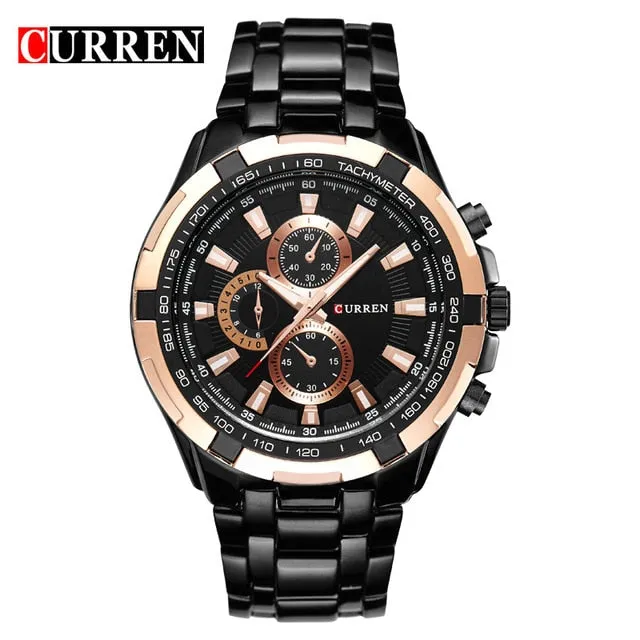 CURREN Branded waterproof men's watch