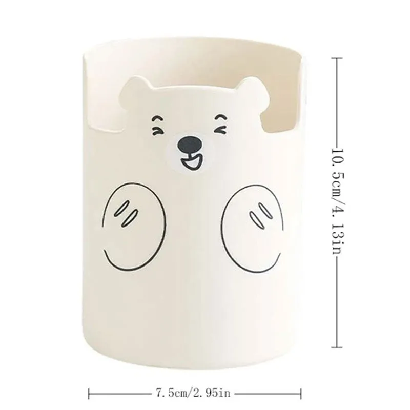 Cute Bear Design Mobile Stand Stationary Pen Holder