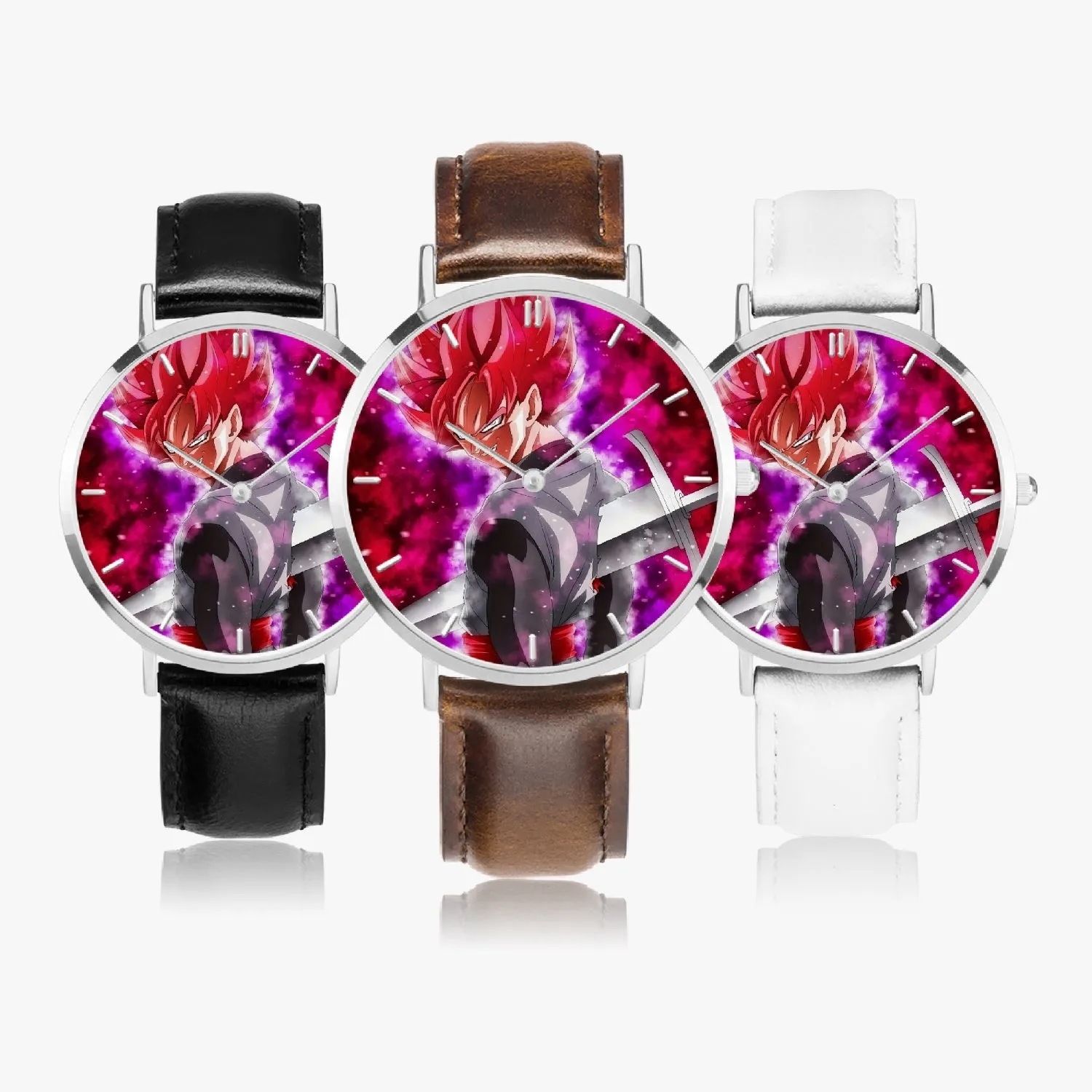 DBZ-Store Awesome Super Black Goku Rose Impaled Trunks Sword Watch