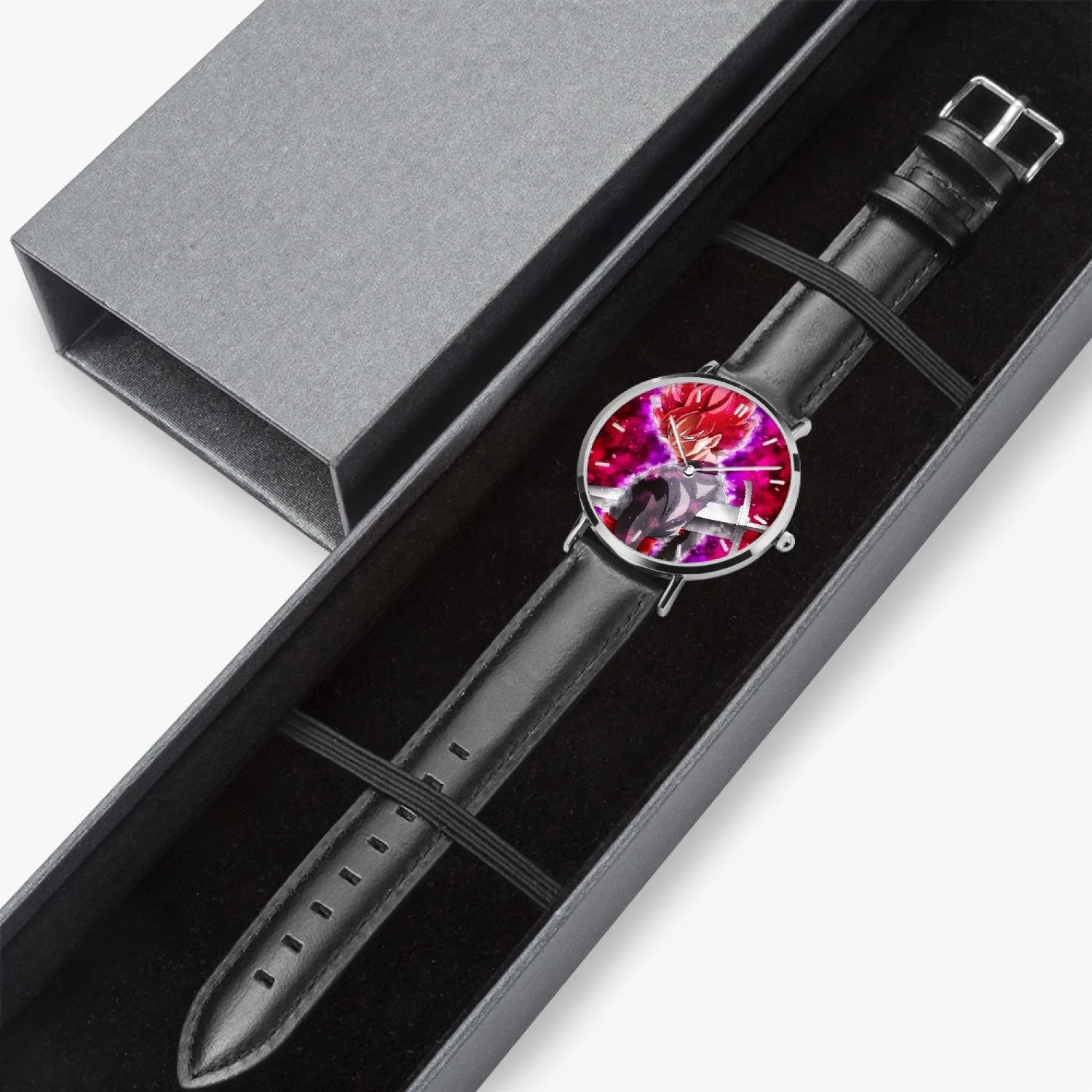 DBZ-Store Awesome Super Black Goku Rose Impaled Trunks Sword Watch