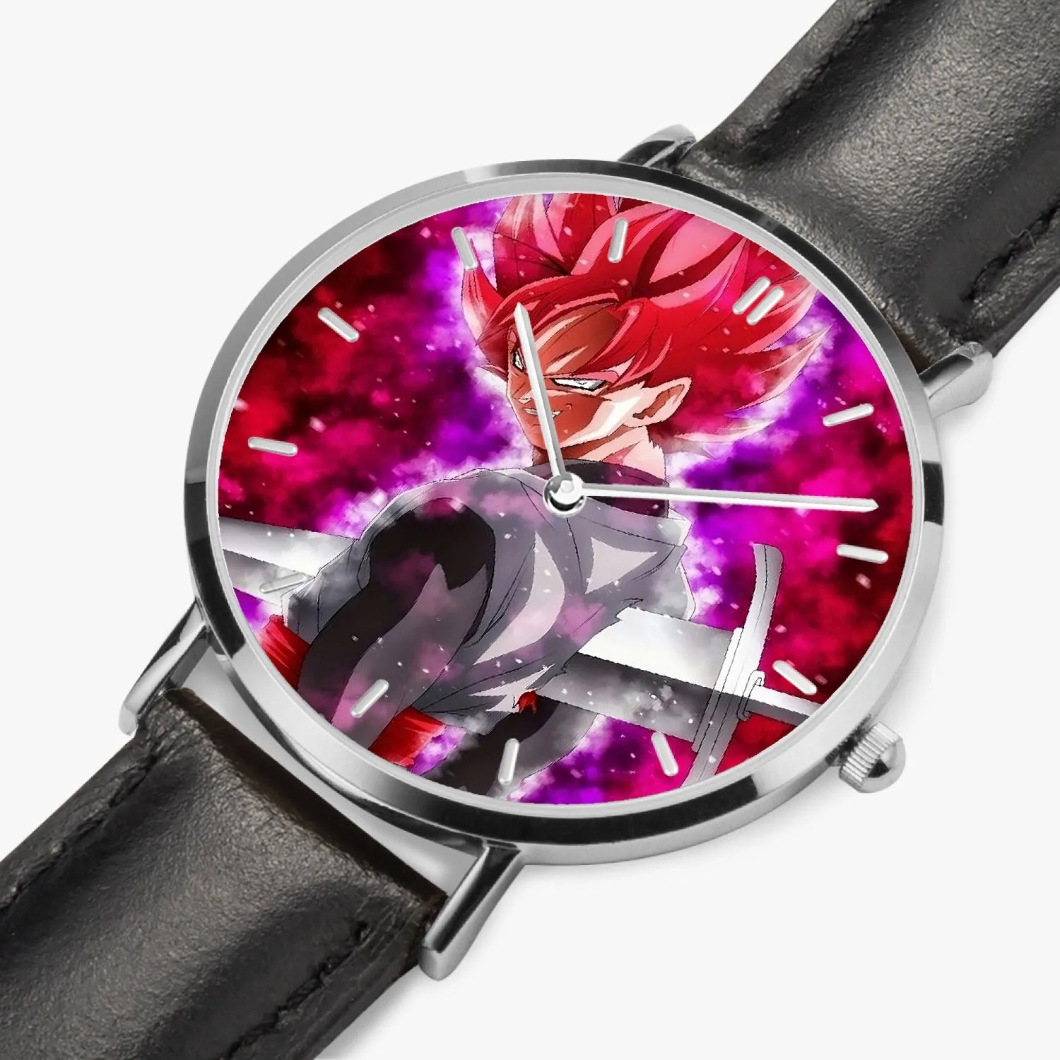 DBZ-Store Awesome Super Black Goku Rose Impaled Trunks Sword Watch