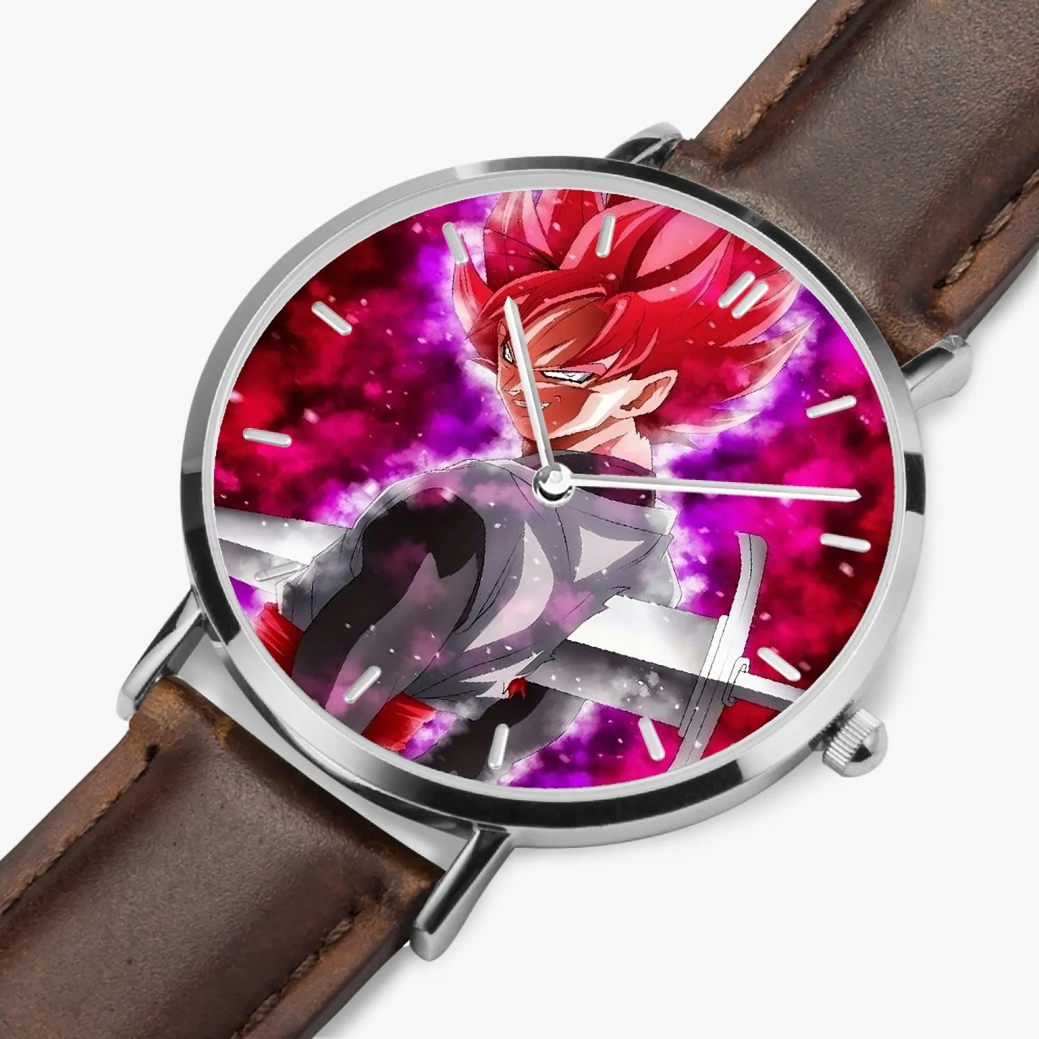 DBZ-Store Awesome Super Black Goku Rose Impaled Trunks Sword Watch