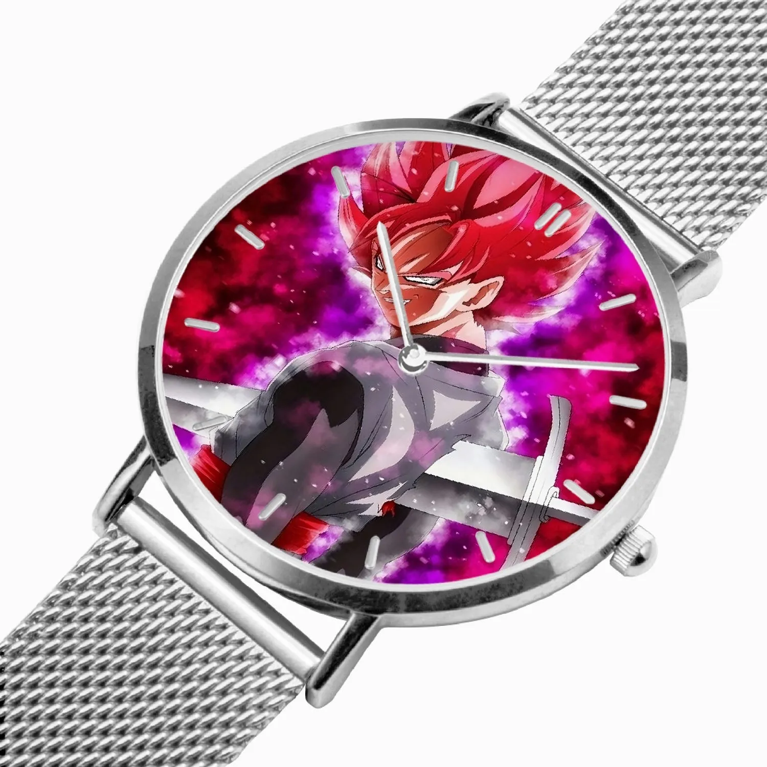 DBZ-Store Awesome Super Black Goku Rose Impaled Trunks Sword Watch