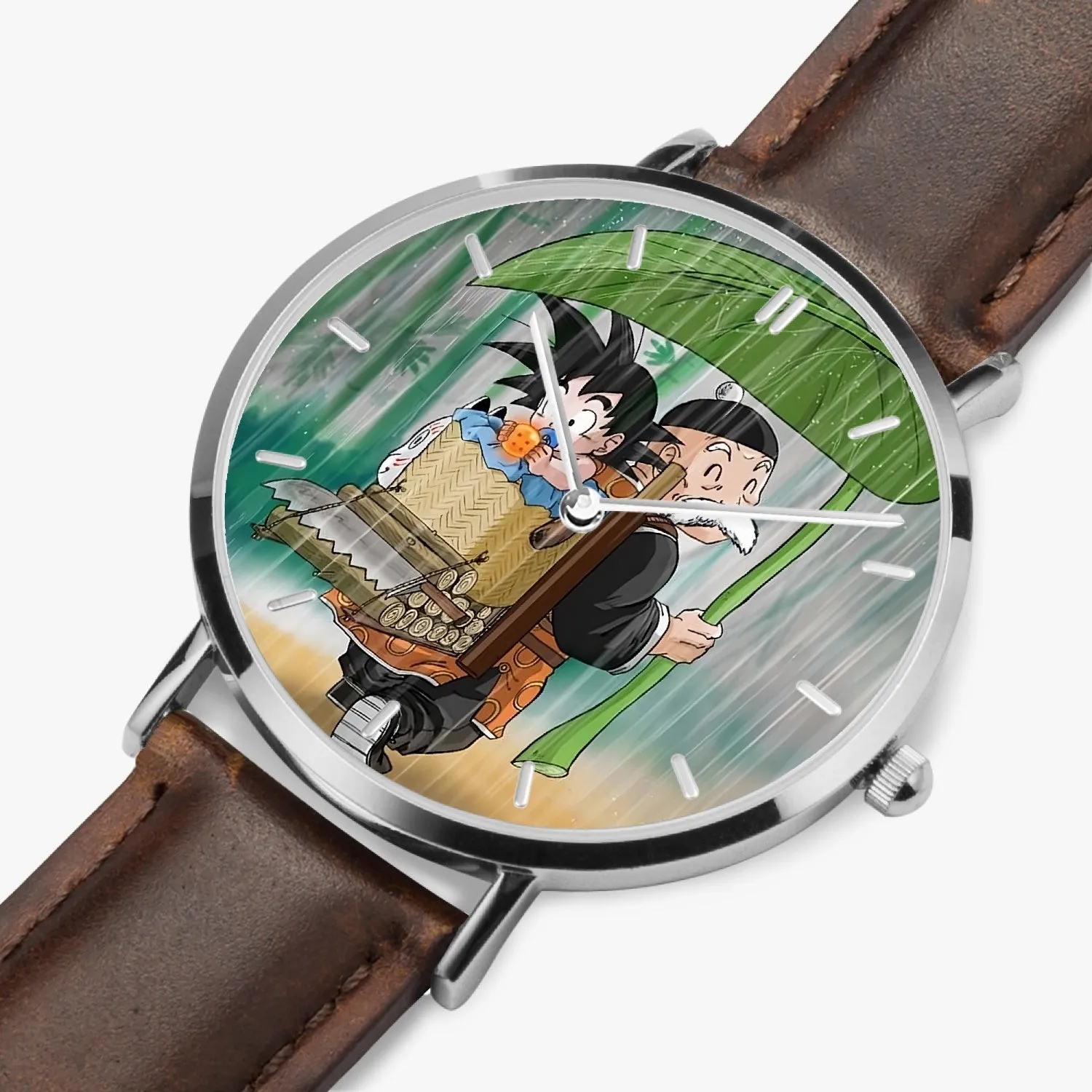 DBZ-Store Cute Kid Goku Super Saiyan Grandpa Gohan Cover in Rain Watch