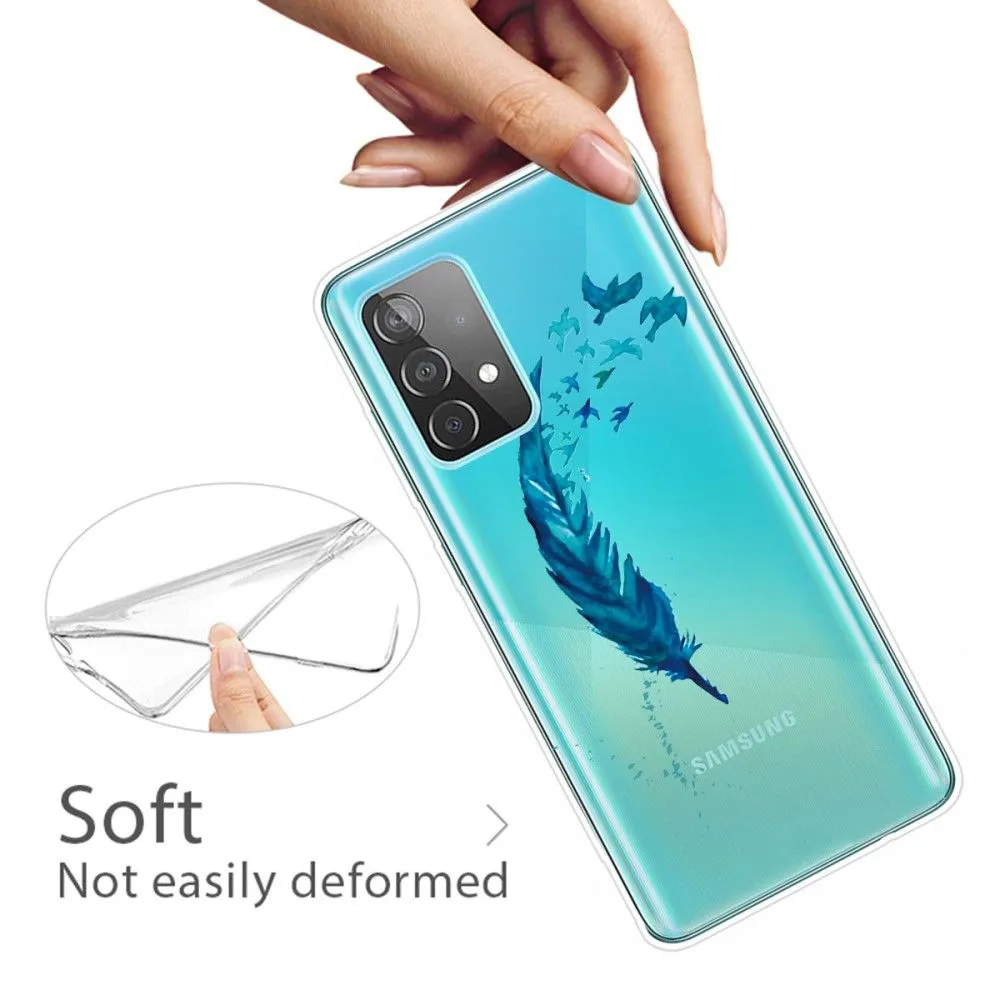 Deco Samsung Galaxy A13 4G case - Blue Feather