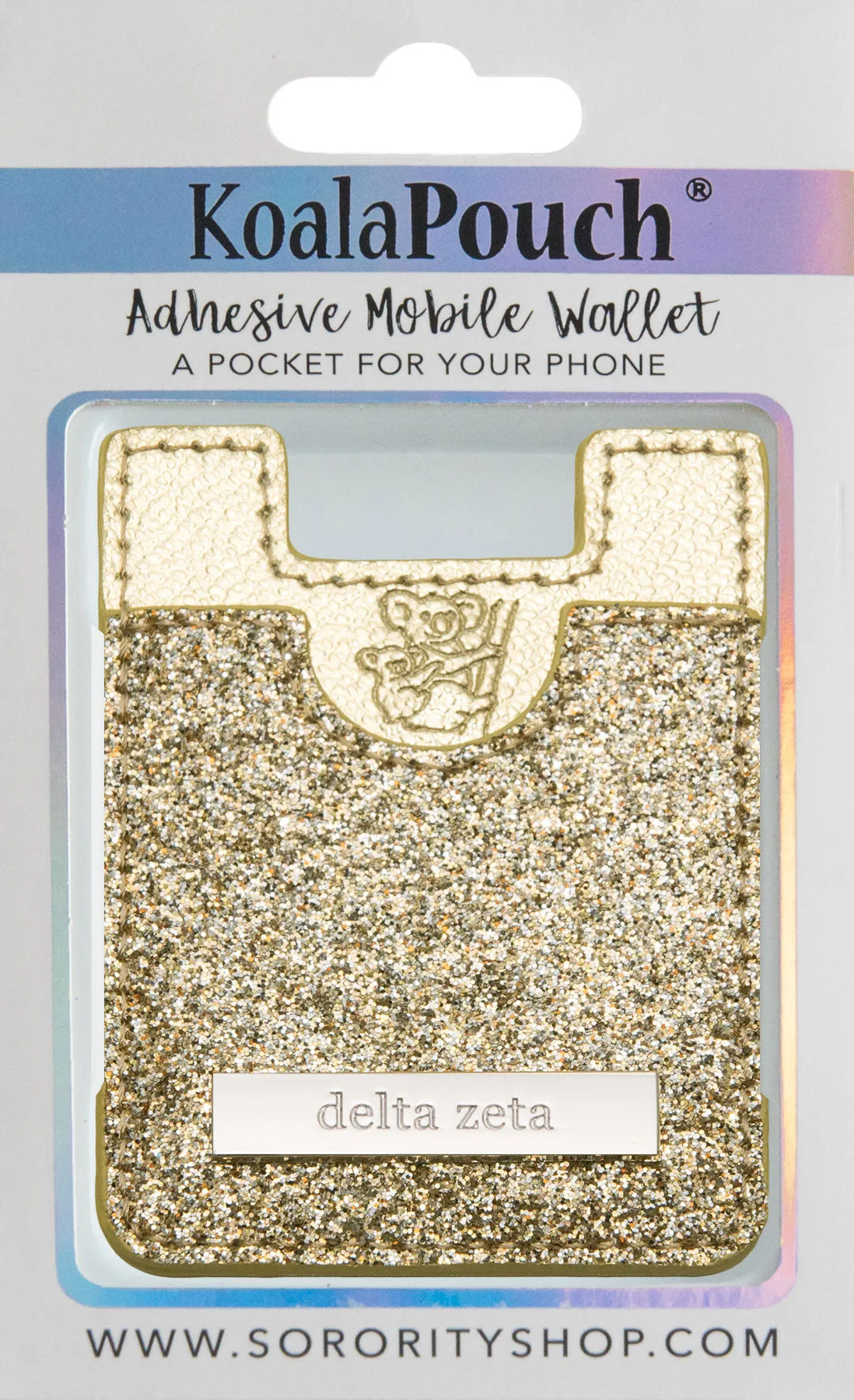 Delta Zeta Glitter Koala Pouch