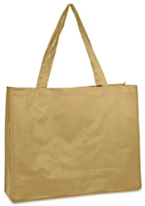 deluxe non-woven tote - khaki Case of 100