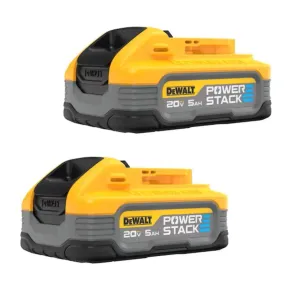 Dewalt Powerstack 20V MX 5Ah Battery (2 pack)