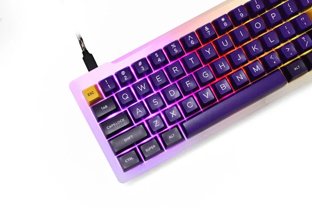 DOPOKEY Mechanical Keyboard kit 71 key PCB CASE hot swappable switch support lighting effects with RGB switch led type c