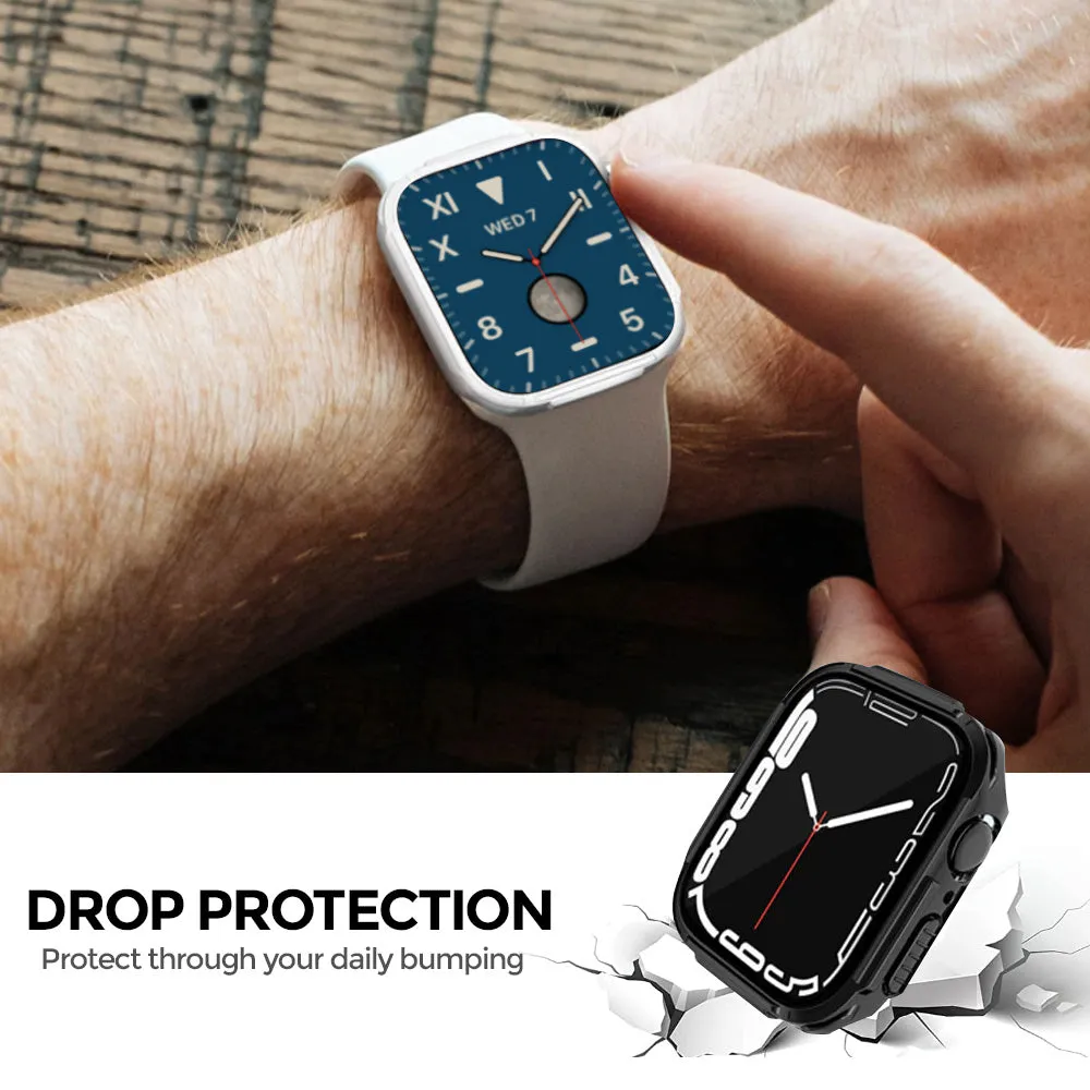 Electroplated Case with Built in Screen Protector | Apple Watch Series 8 45mm | White