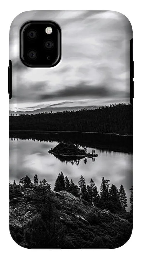 Emerald Bay Rays Black And White By Brad Scott - Phone Case