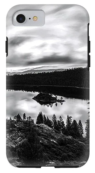 Emerald Bay Rays Black And White By Brad Scott - Phone Case