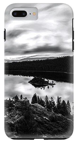 Emerald Bay Rays Black And White By Brad Scott - Phone Case