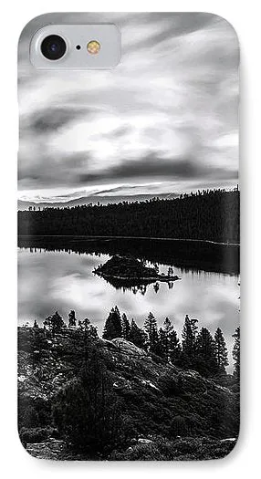 Emerald Bay Rays Black And White By Brad Scott - Phone Case