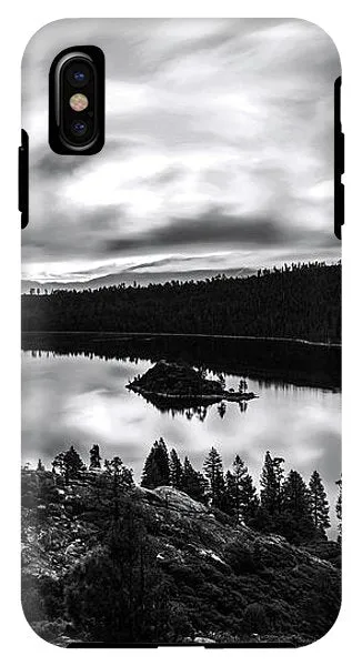 Emerald Bay Rays Black And White By Brad Scott - Phone Case