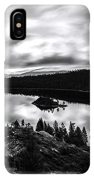 Emerald Bay Rays Black And White By Brad Scott - Phone Case