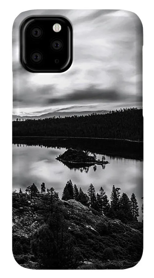 Emerald Bay Rays Black And White By Brad Scott - Phone Case