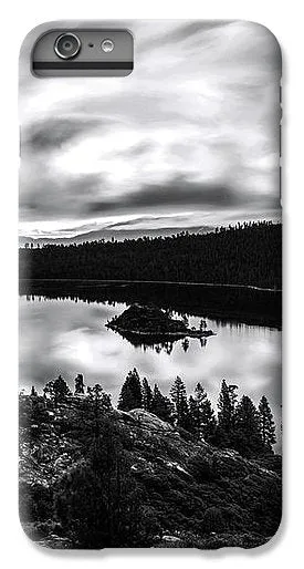 Emerald Bay Rays Black And White By Brad Scott - Phone Case