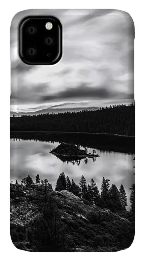 Emerald Bay Rays Black And White By Brad Scott - Phone Case