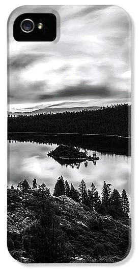 Emerald Bay Rays Black And White By Brad Scott - Phone Case