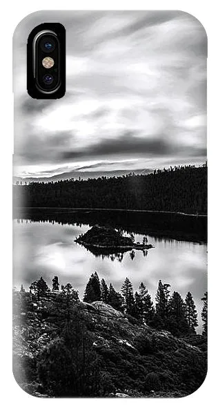 Emerald Bay Rays Black And White By Brad Scott - Phone Case