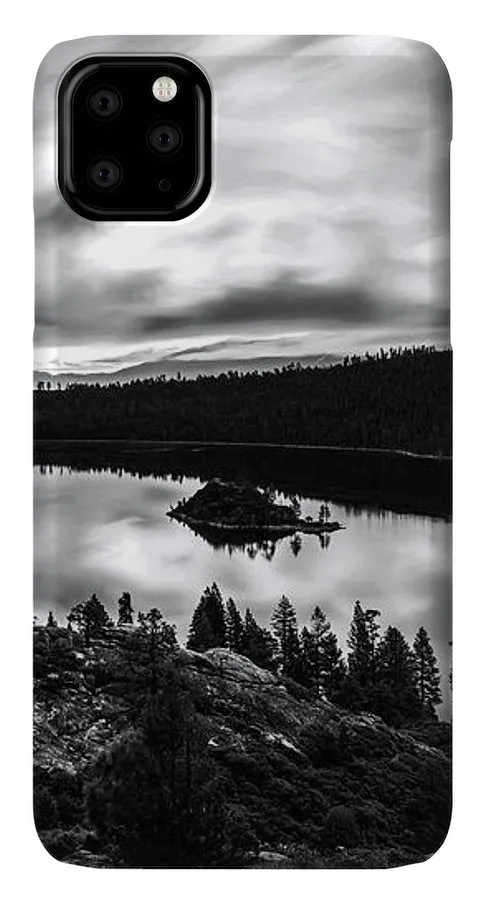 Emerald Bay Rays Black And White By Brad Scott - Phone Case