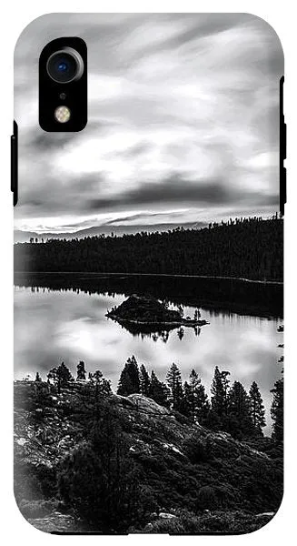 Emerald Bay Rays Black And White By Brad Scott - Phone Case