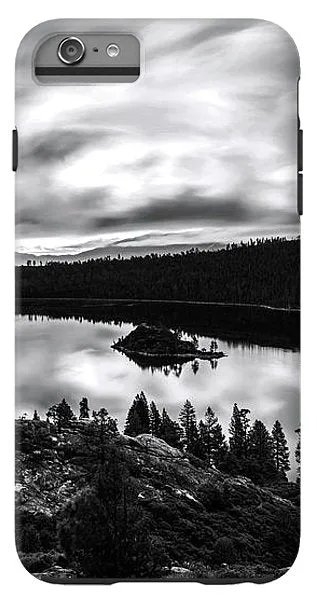 Emerald Bay Rays Black And White By Brad Scott - Phone Case