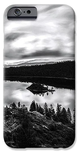 Emerald Bay Rays Black And White By Brad Scott - Phone Case