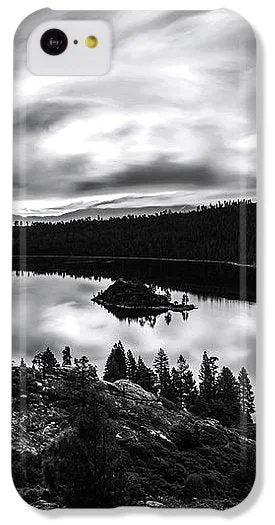 Emerald Bay Rays Black And White By Brad Scott - Phone Case