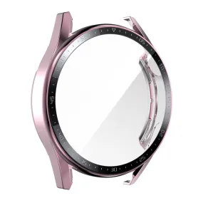 ENKAY Huawei Watch GT 3 (46mm) electroplated scale cover   tempered glass - Pink