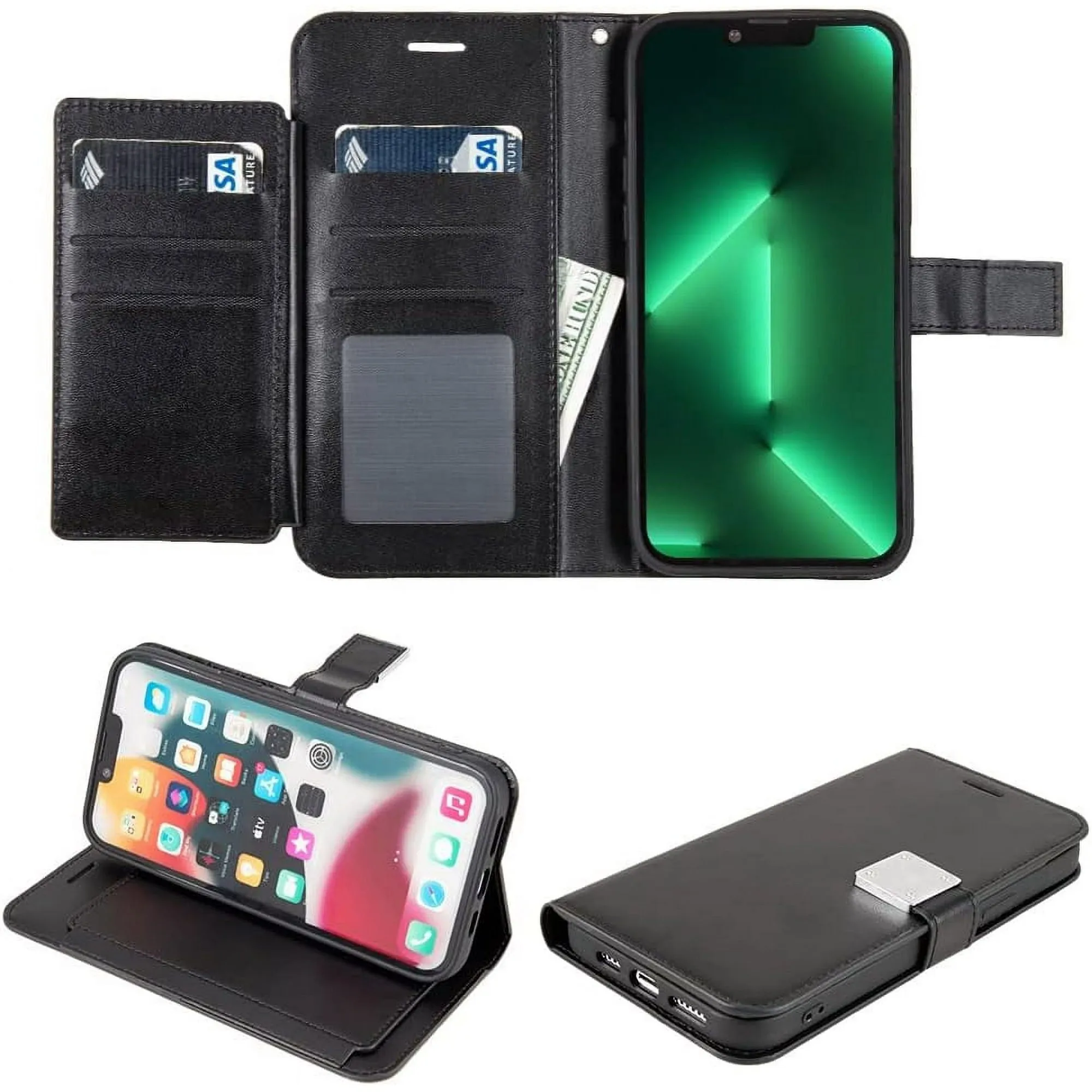 Entronix Apple iPhone 16 Pro Folio Wallet & Card Holder Case