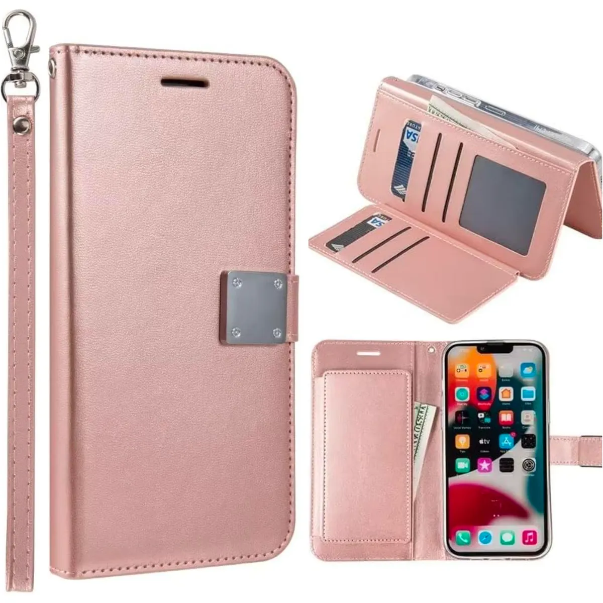 Entronix Apple iPhone 16 Pro Folio Wallet & Card Holder Case