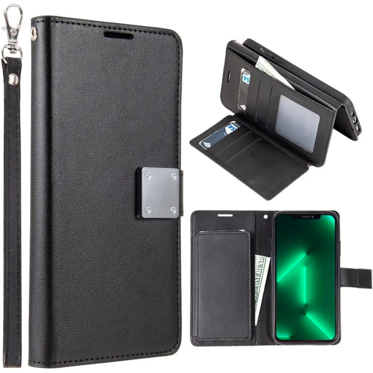 Entronix Apple iPhone 16 Pro Folio Wallet & Card Holder Case