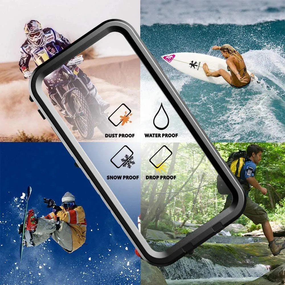 Entronix Waterproof Case for Apple iPhone 14 Case, Full Body Shockproof with Built In Screen Protector, Heavy Duty Cover