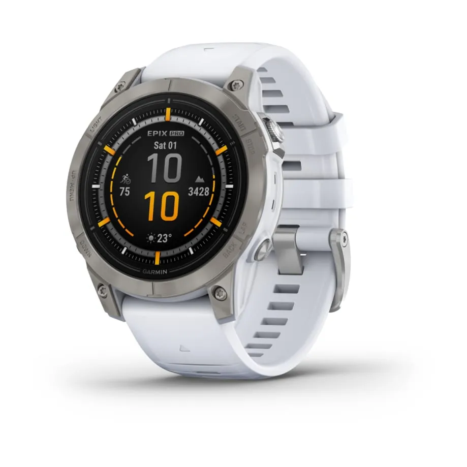 Epix™ Pro 2 Sapphire | 47 mm - Titanium/Whitestone