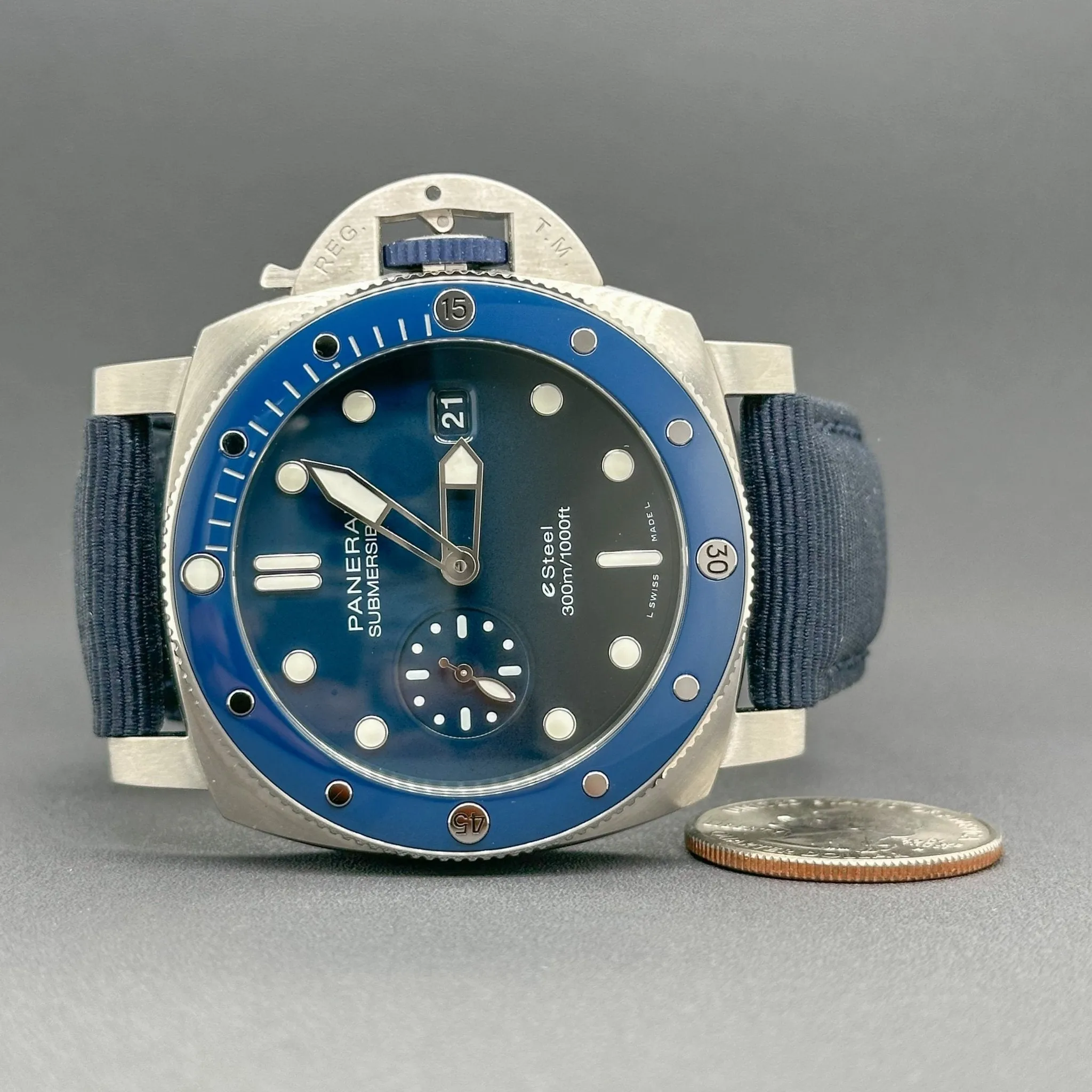 Estate Panerai Submersible Quarantaquattro Blu Profondo Men’s Automatic Watch Ref#PAM01289