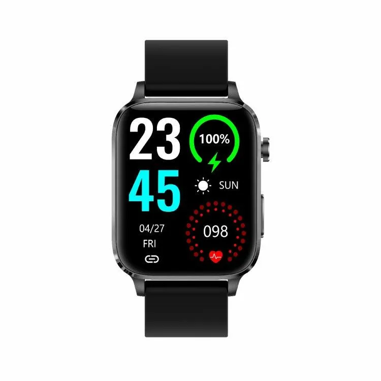 F100 1.7" HD Smart Watch with TPU Strap - Body Temperature & Blood Oxygen Monitoring Features