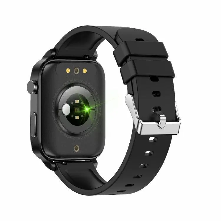 F100 1.7" HD Smart Watch with TPU Strap - Body Temperature & Blood Oxygen Monitoring Features