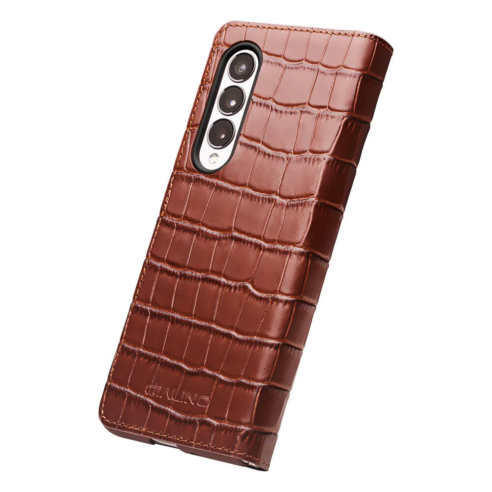 Fashion Light Luxury Business Leather Phone Case For Samsung Fold 6 5