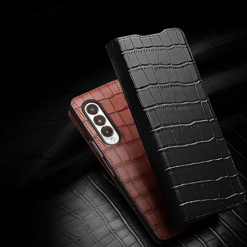 Fashion Light Luxury Business Leather Phone Case For Samsung Fold 6 5