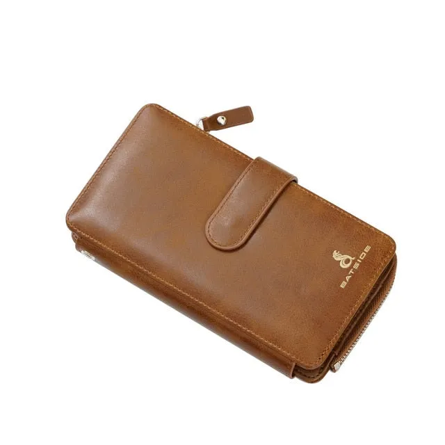 Fashion Men Wallet Long Mobile Phone