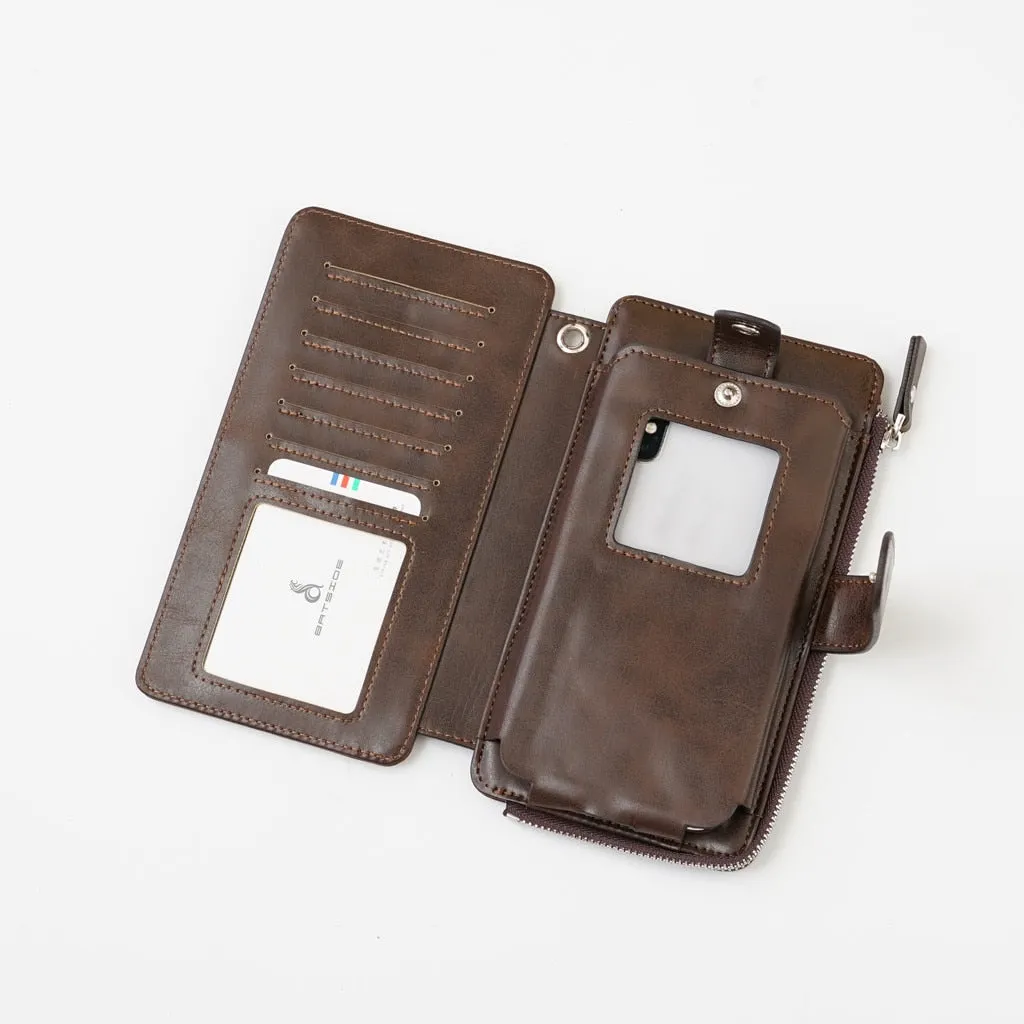 Fashion Men Wallet Long Mobile Phone